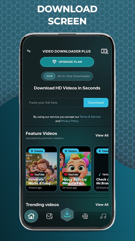 Download screen